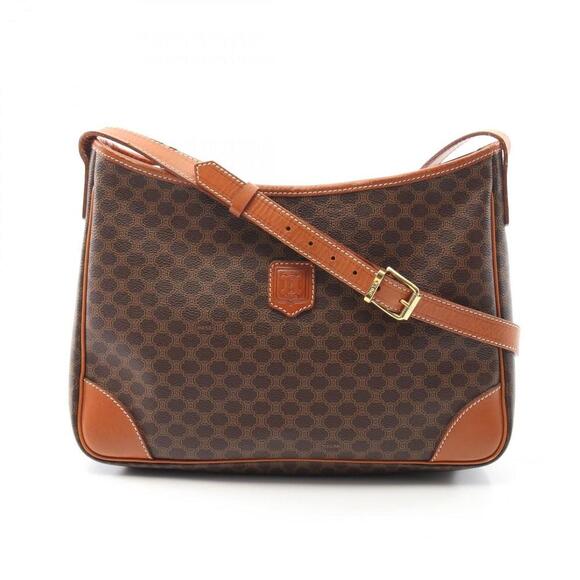CELINE Brown Leather Shoulder Bag - Picture 1 of 10
